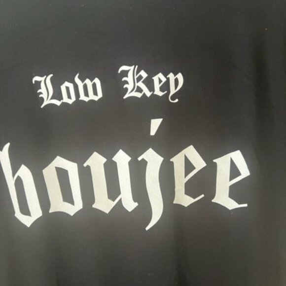 LA Trading Co Low Key Boujee Black T-Shirt Dress Women's S  stylish - Picture 6 of 7